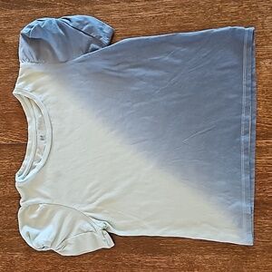 GAP Kids Blue Dip Dye Cotton T-Shirt, Girls Size XL